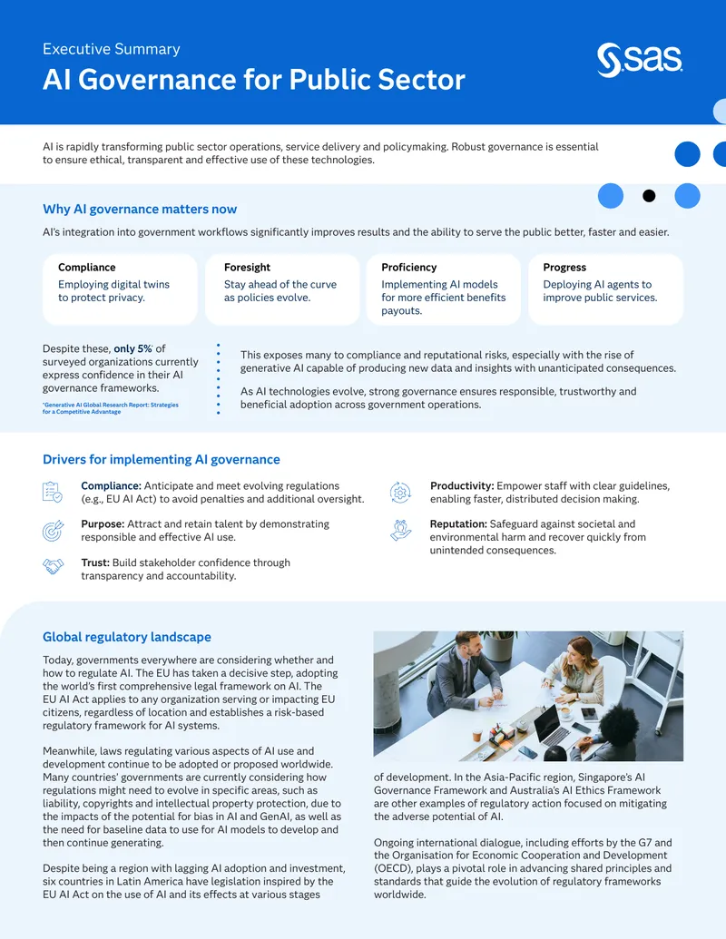 AI Governance Framework for Public Sector Operations