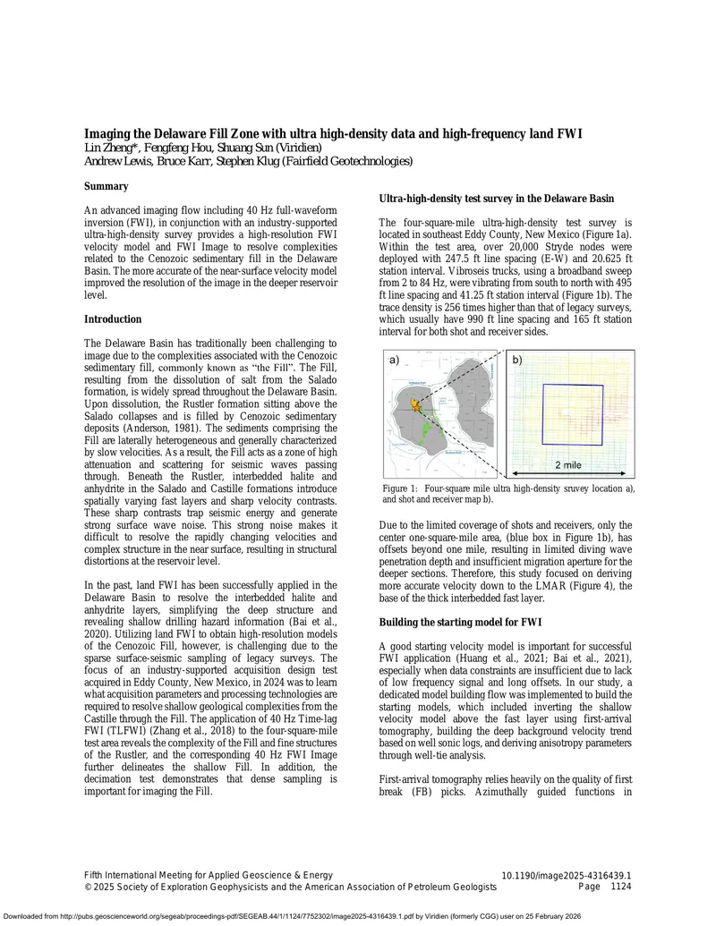 Imaging the Delaware Basin with High-Density Data