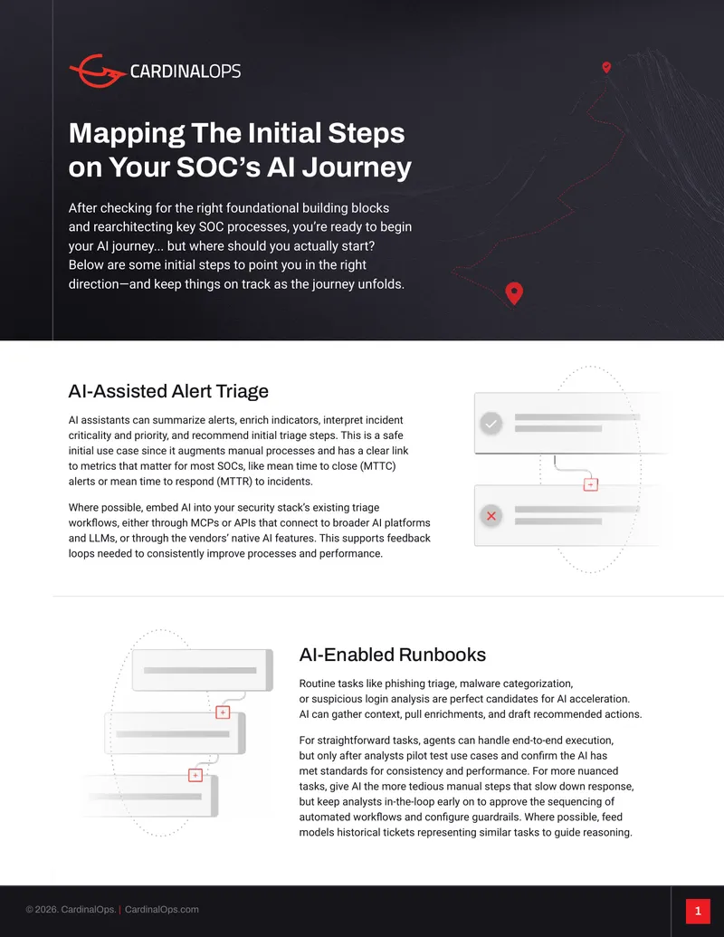 Mapping Initial Steps for SOC AI Implementation