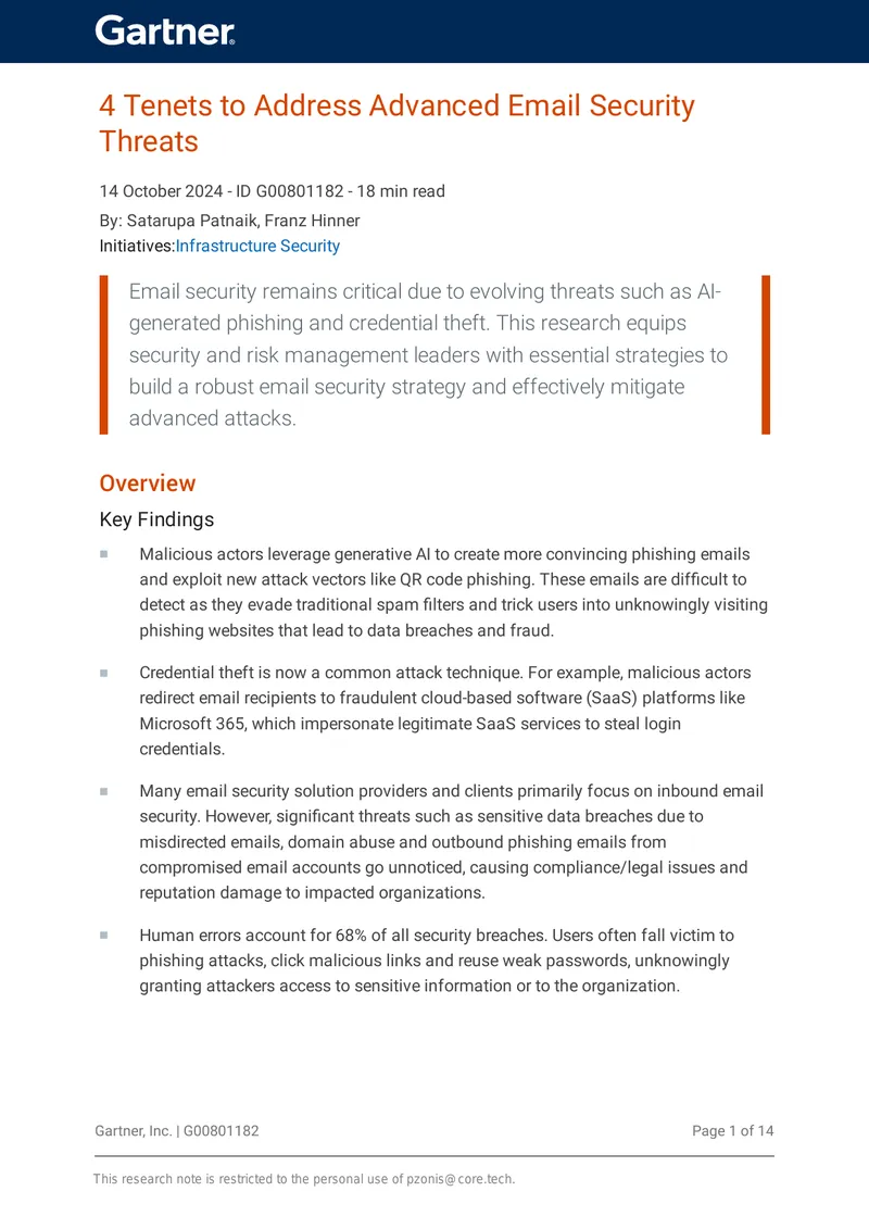 Strategies for Advanced Email Security Threat Mitigation