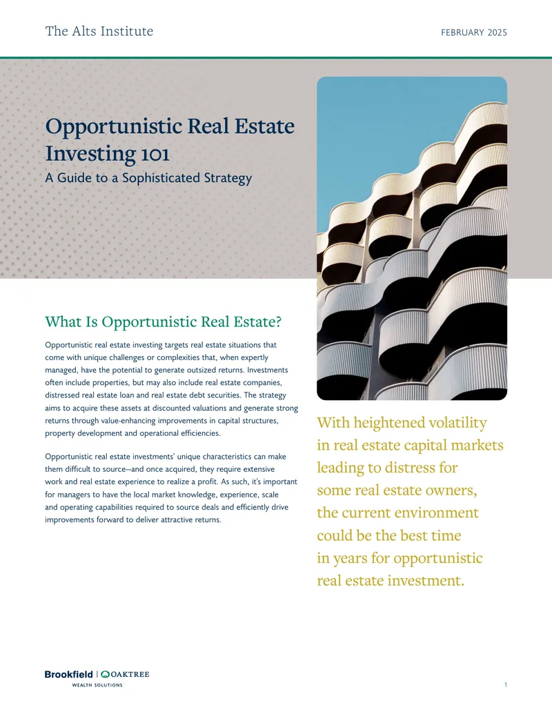 Opportunistic Real Estate Investing Strategies Guide
