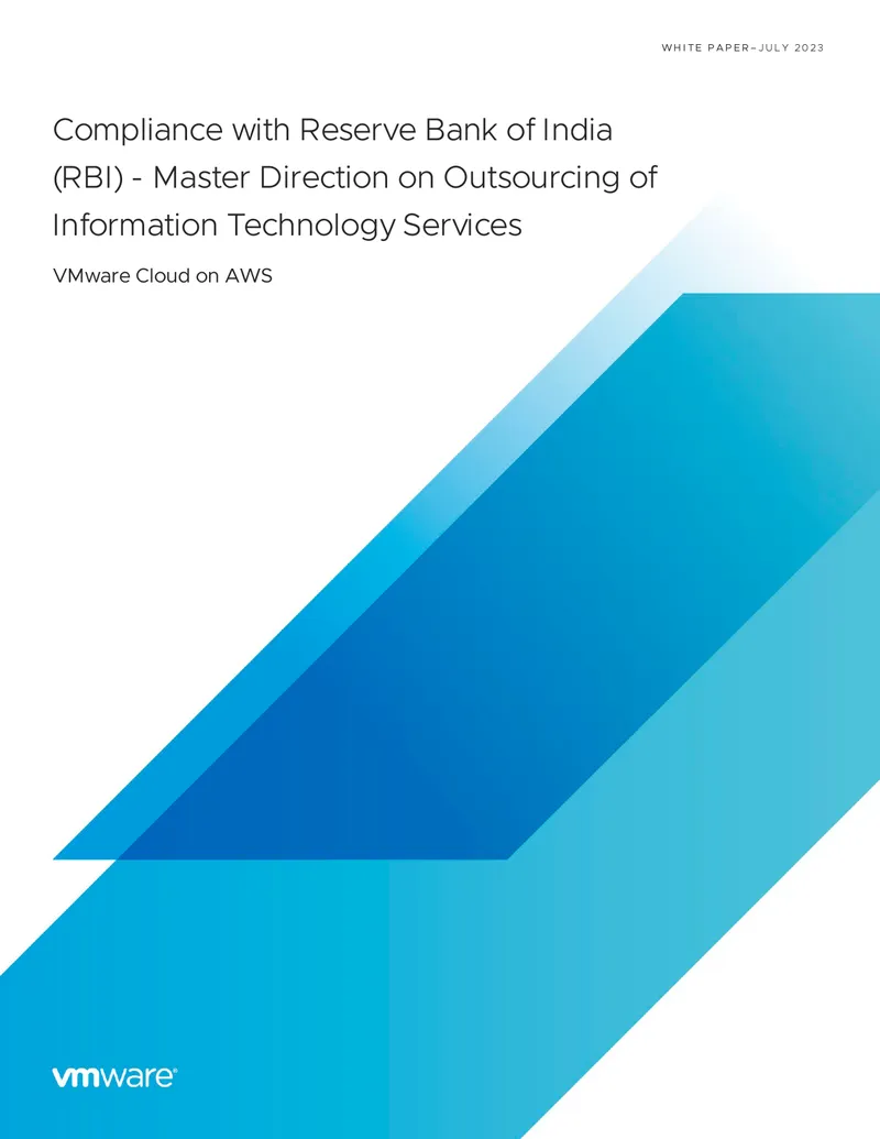 Compliance with RBI Master Direction on IT Outsourcing