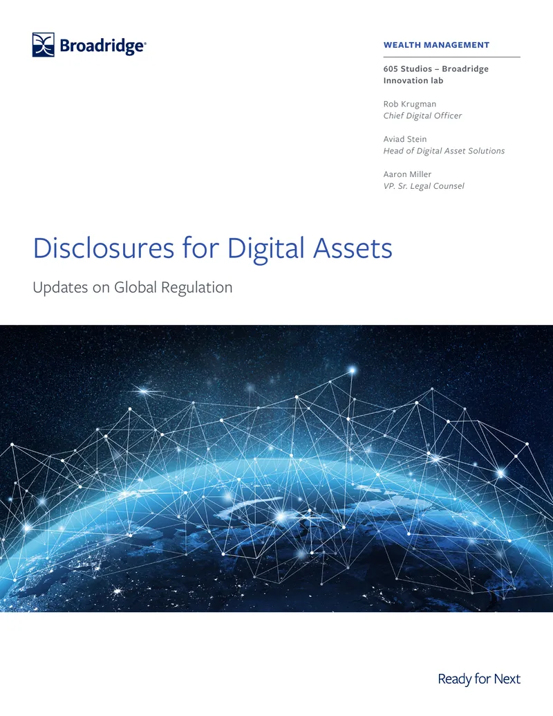 Regulatory Disclosure Framework for Digital Assets