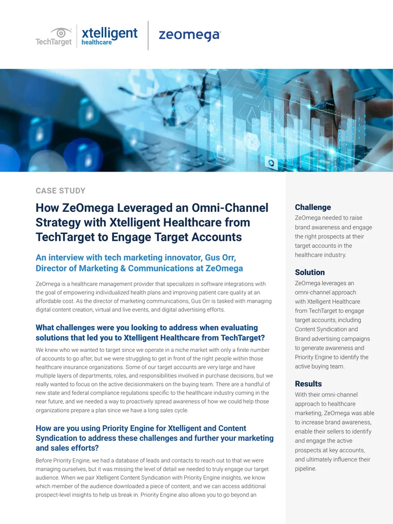 ZeOmega's Omni-Channel Strategy with Xtelligent Healthcare