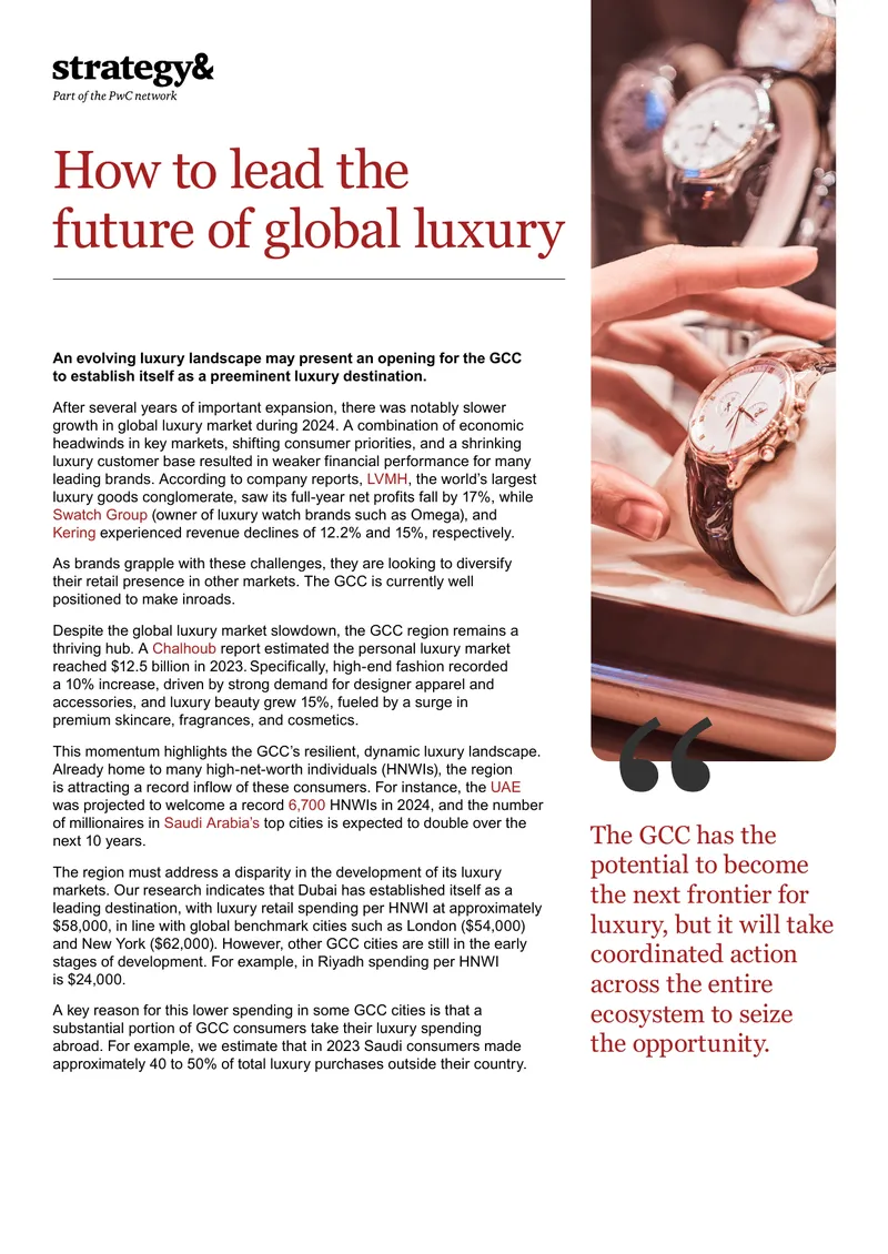 GCC Luxury Market Development Strategies