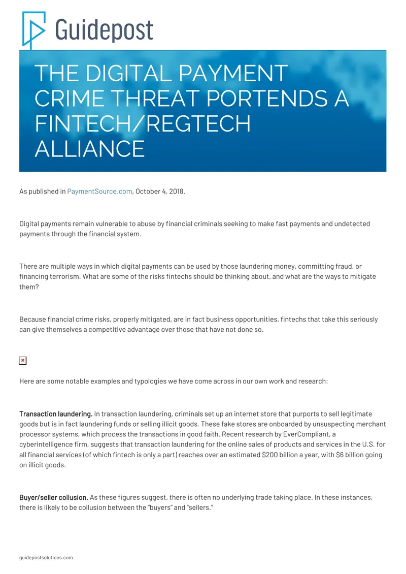 Digital Payment Crime Threat and Mitigation Strategies