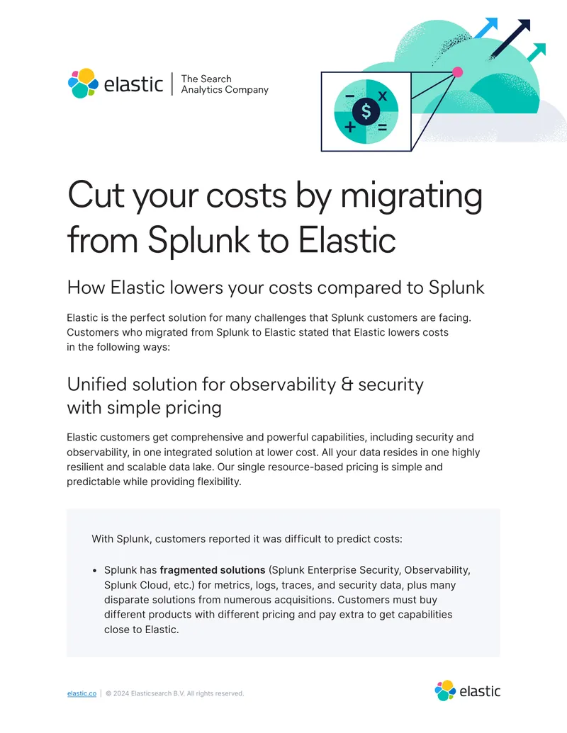 Cost Reduction Strategies for Migrating from Splunk to Elastic