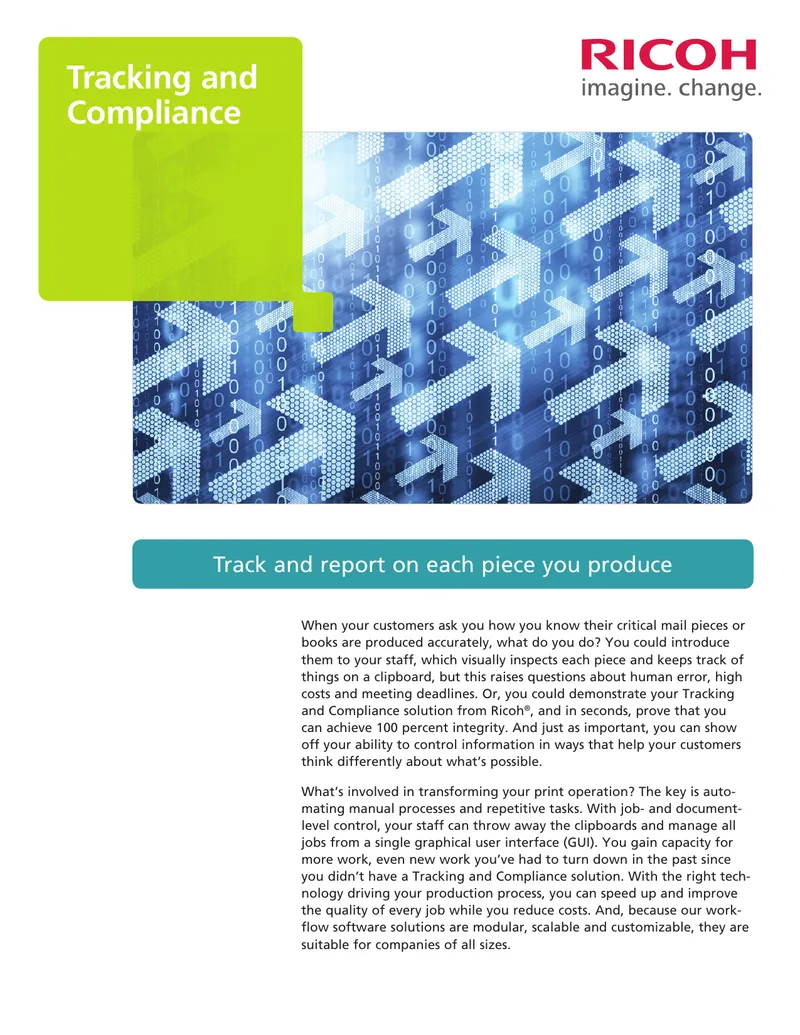 Tracking and Compliance Solutions Overview