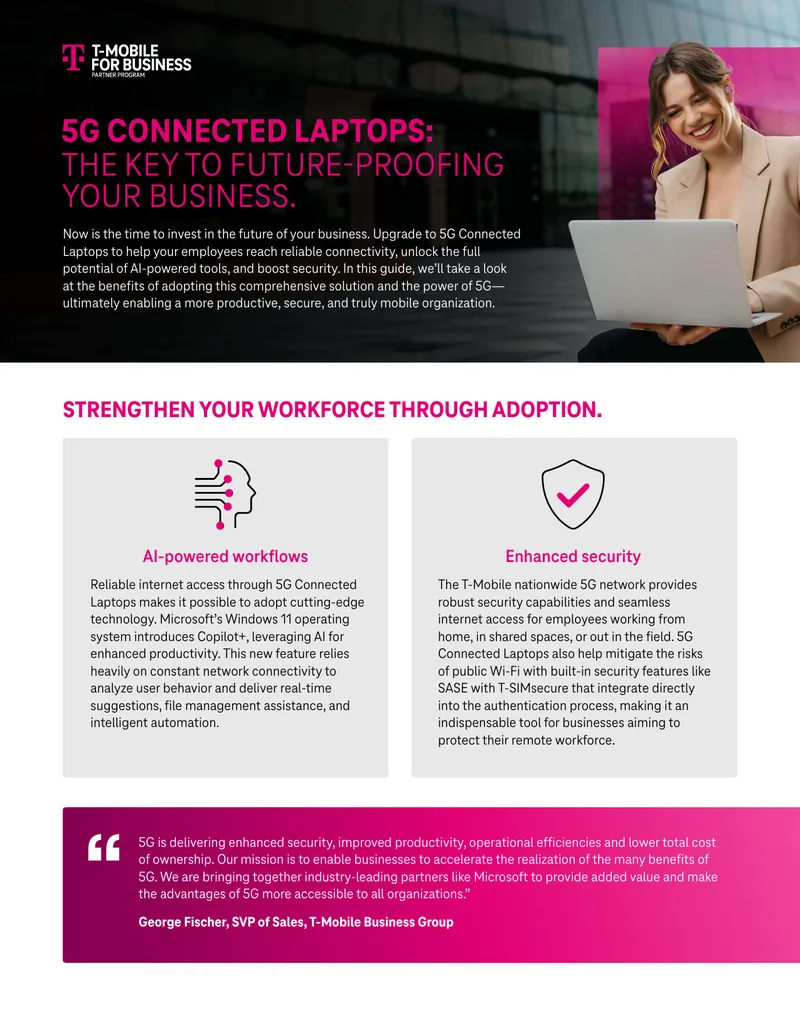 5G Connected Laptops for Enhanced Business Connectivity
