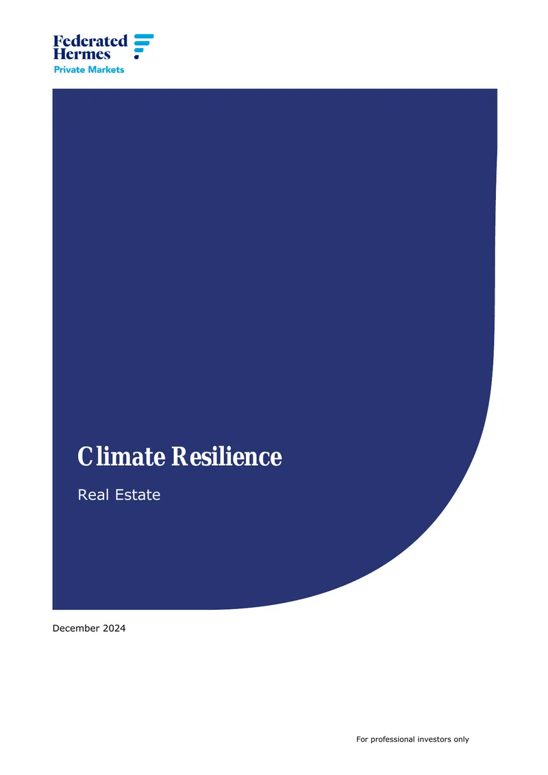 Climate Resilience Strategy for Real Estate Investment