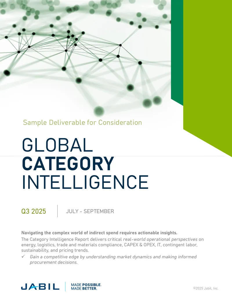 Global Category Intelligence Report Q3 2025