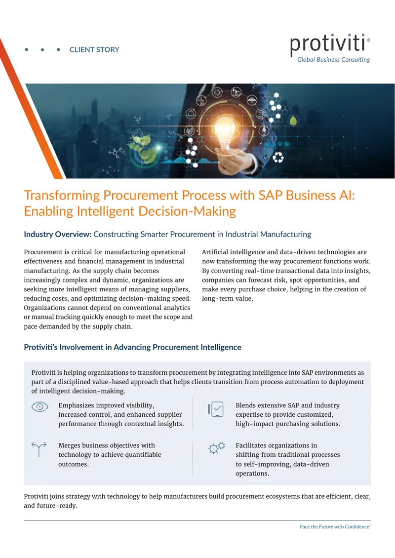 Transforming Procurement Process with SAP Business AI