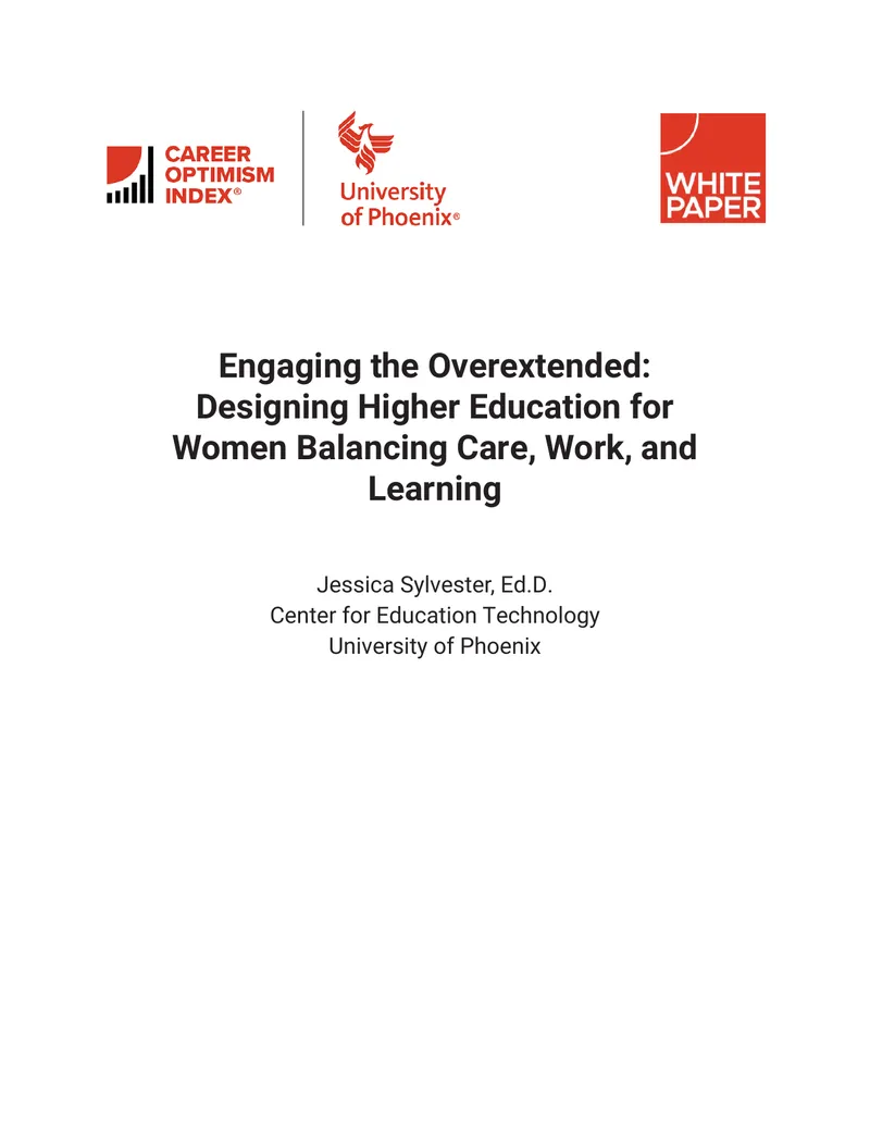 Designing Higher Education for Women Balancing Care and Work