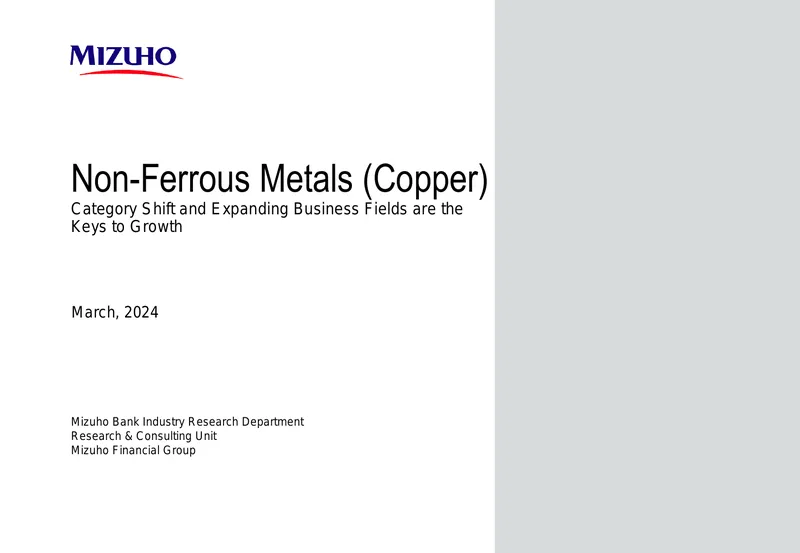 Growth Strategies for Japanese Copper Industry
