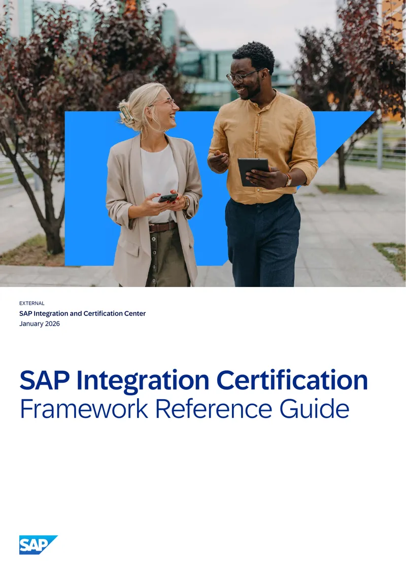 SAP Integration Certification Framework Reference Guide