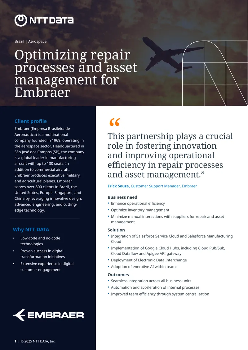 Optimizing Repair Processes and Asset Management for Embraer