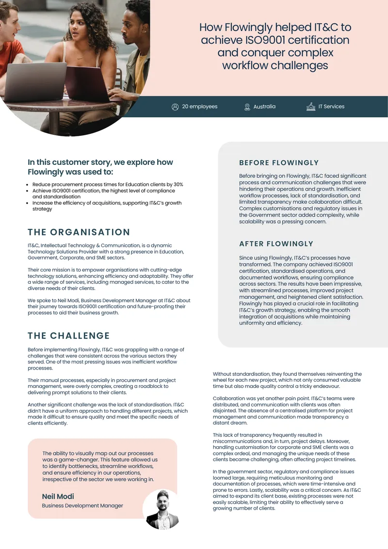 IT&C Transformation Through Flowingly Implementation