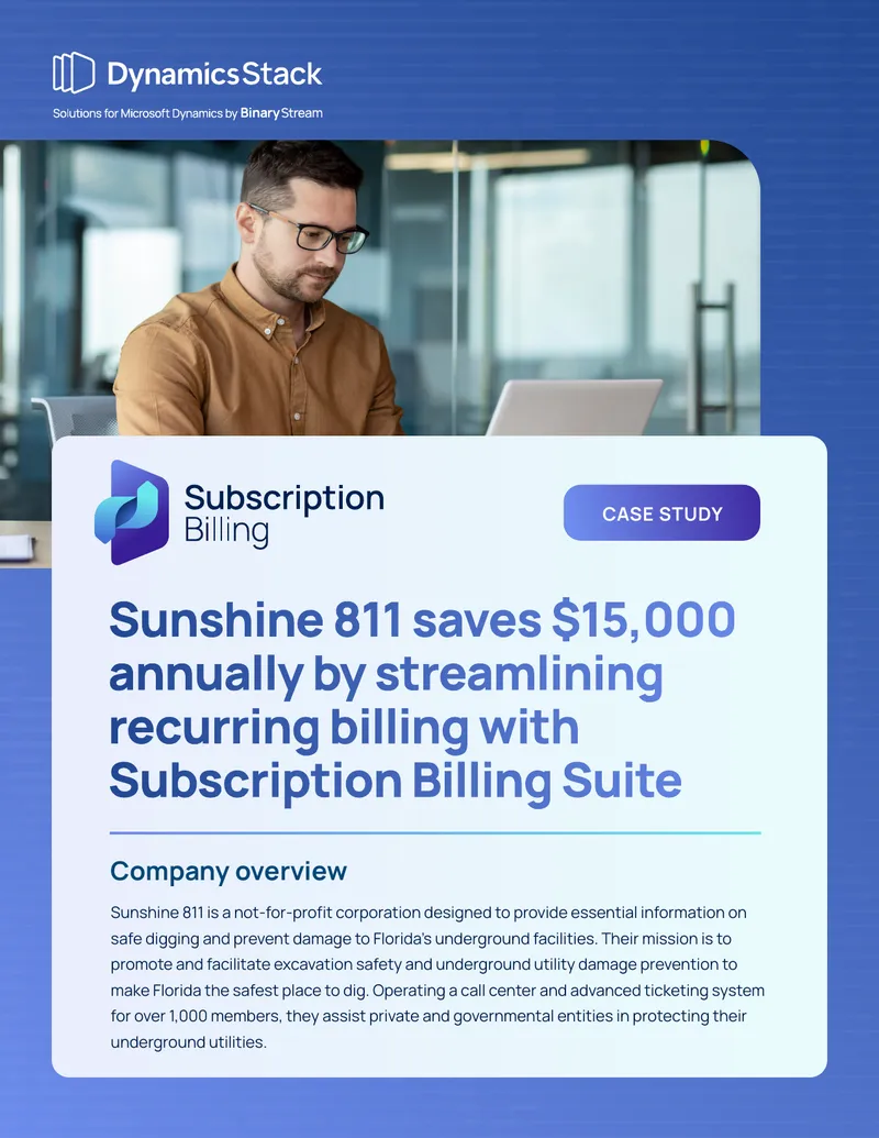 Sunshine 811 Case Study on Subscription Billing Suite