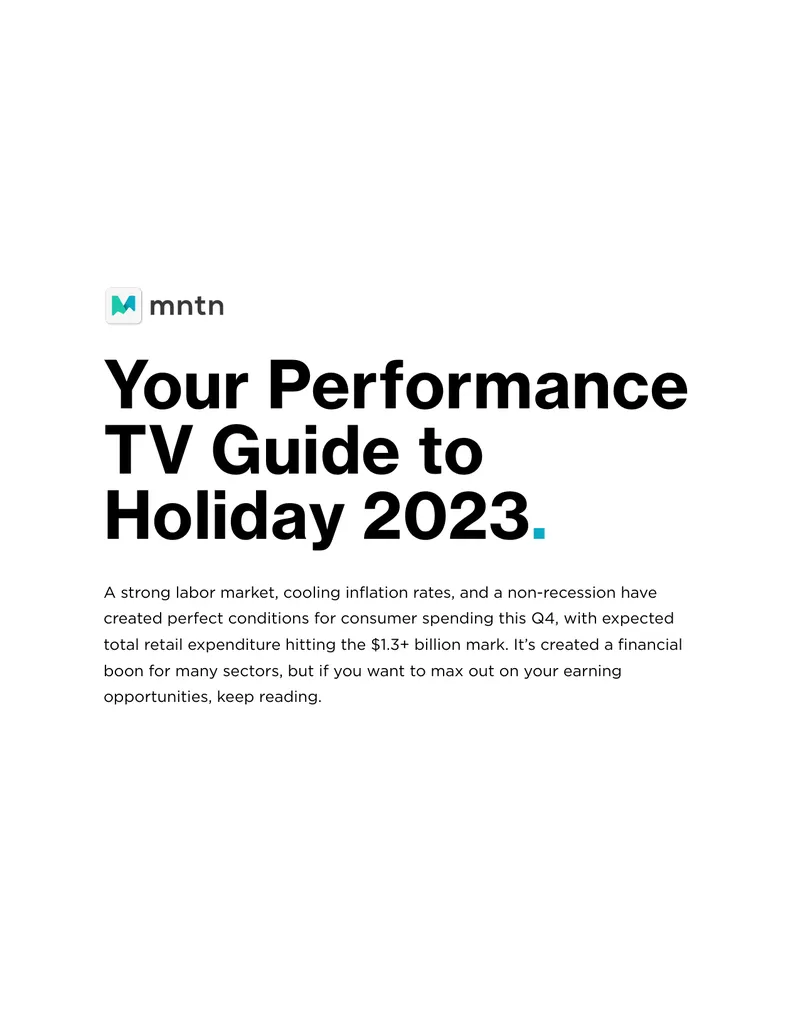 Your Performance TV Guide to Holiday 2023