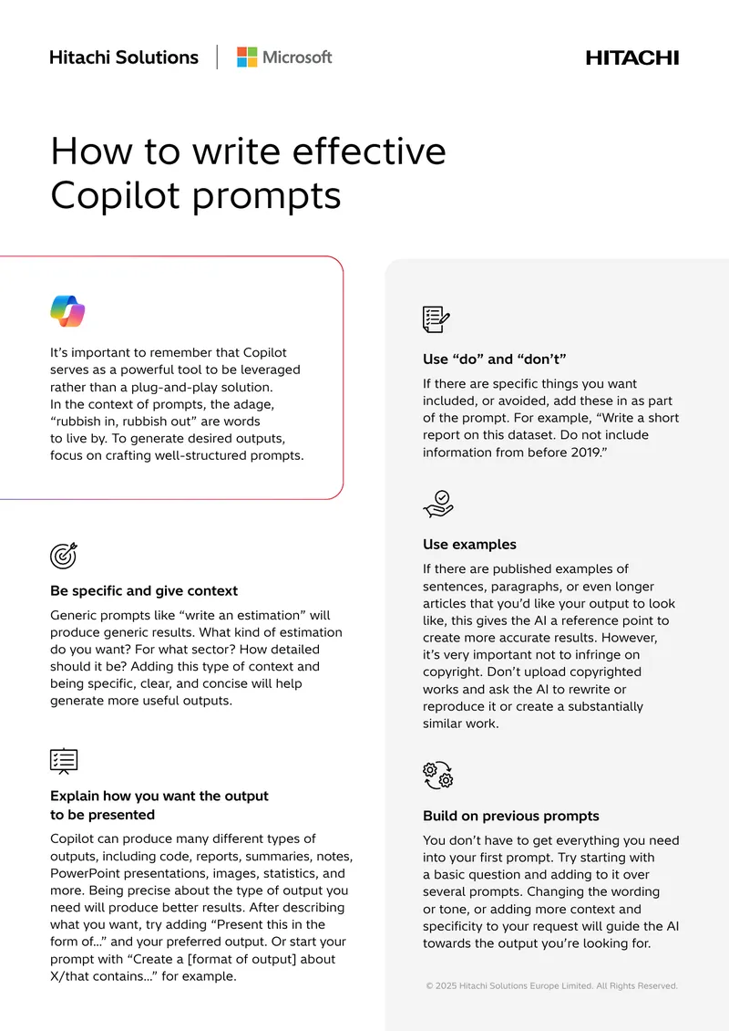 Guidelines for Writing Effective Copilot Prompts