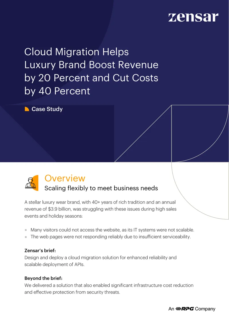 Cloud Migration Case Study for Luxury Brand