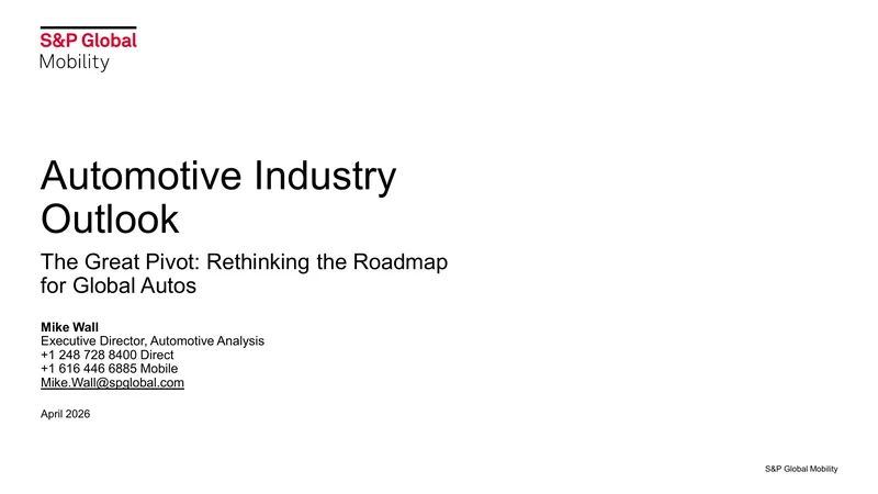 Automotive Industry Outlook and Market Analysis