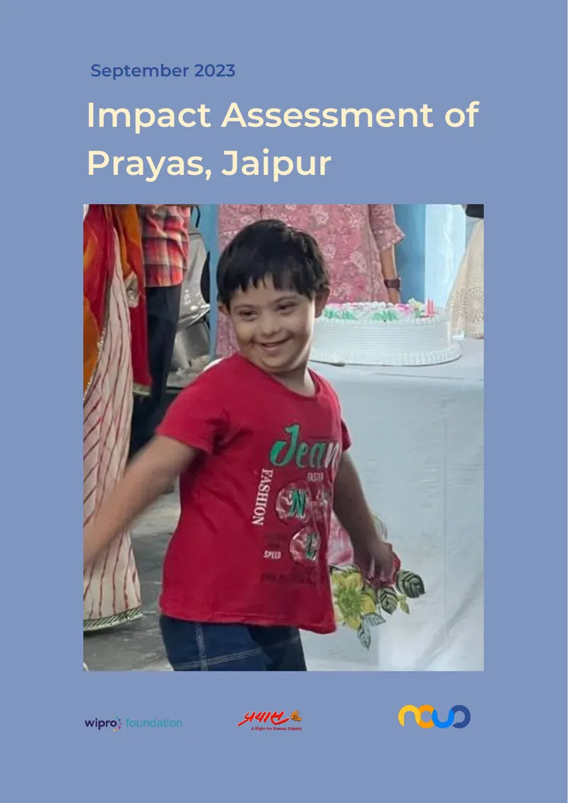 Impact Assessment of Prayas in Jaipur