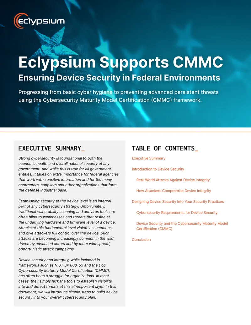 Ensuring Device Security in Federal Environments