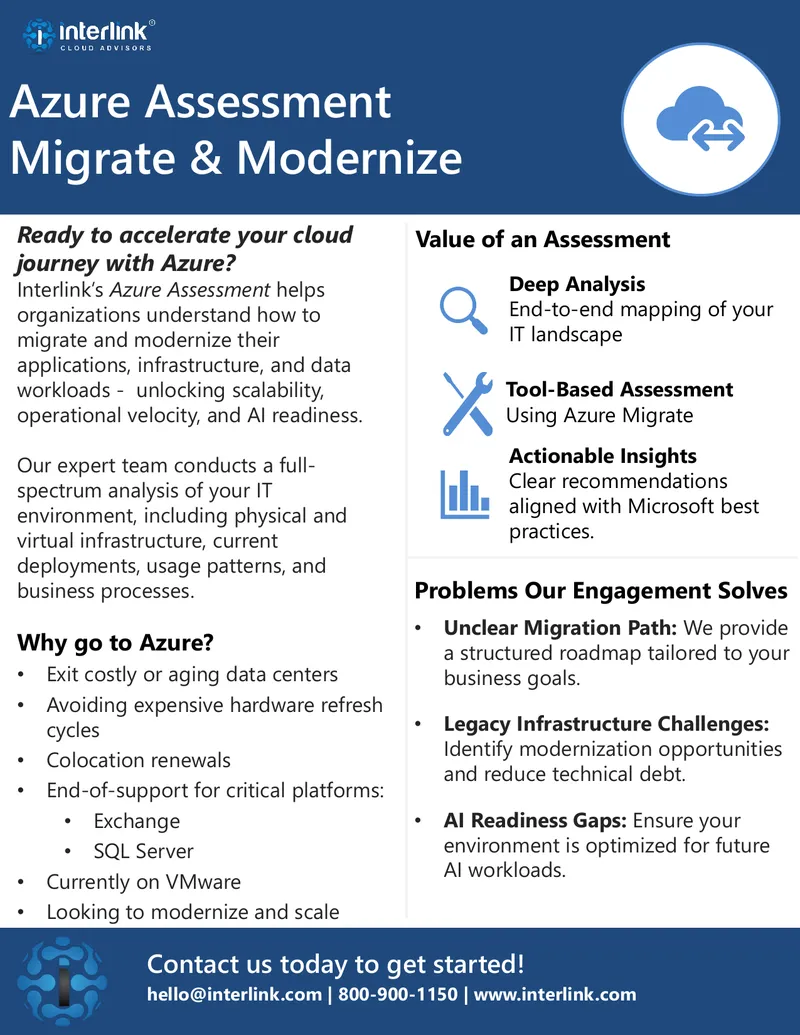 Azure Assessment for Migration and Modernization
