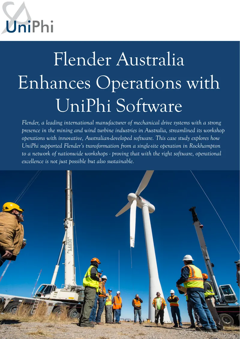 Flender Australia Case Study on UniPhi Software Implementation