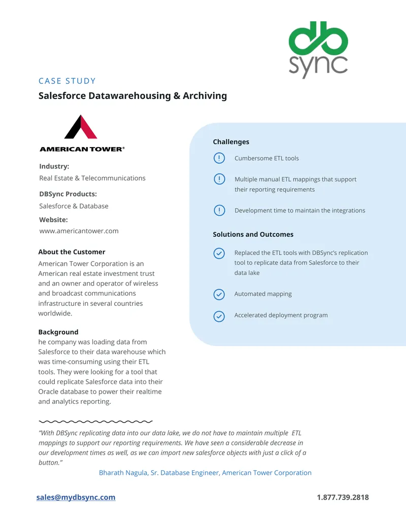 Salesforce Data Replication and Archiving Case Study