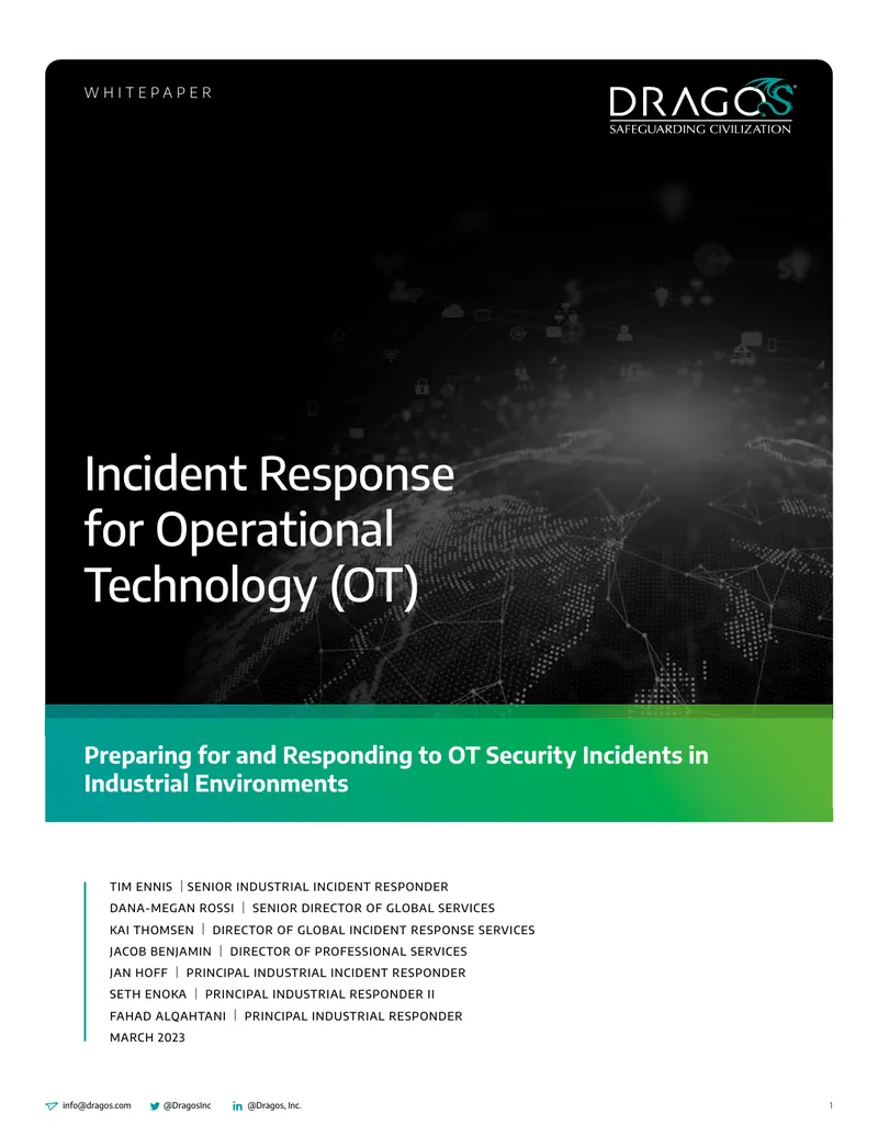 Preparing for and Responding to OT Security Incidents