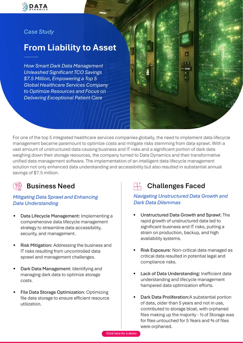 Intelligent Data Lifecycle Management Case Study