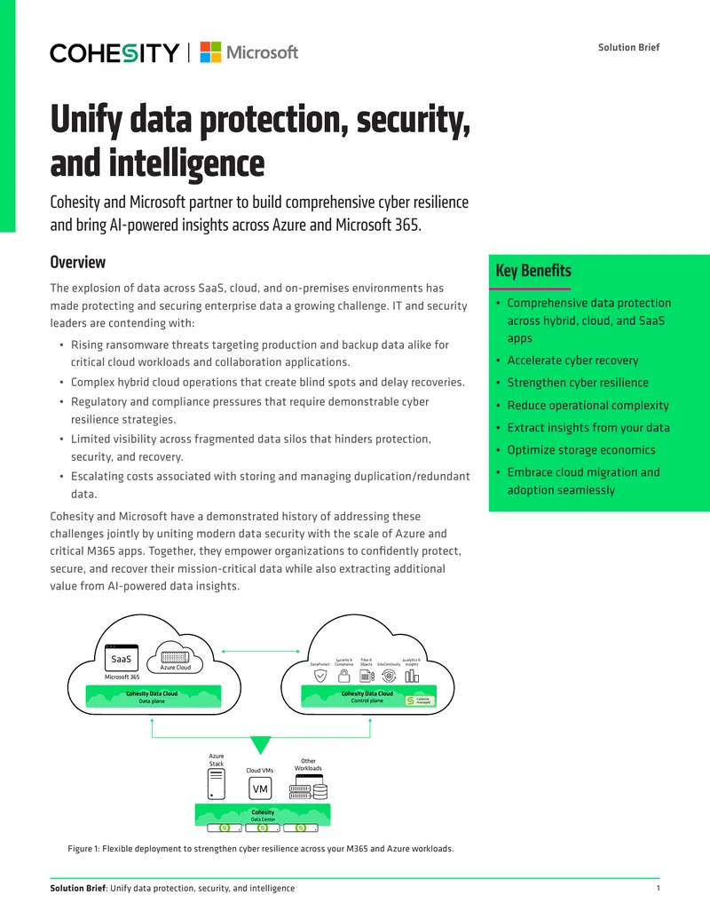 Unifying Data Protection and Cyber Resilience
