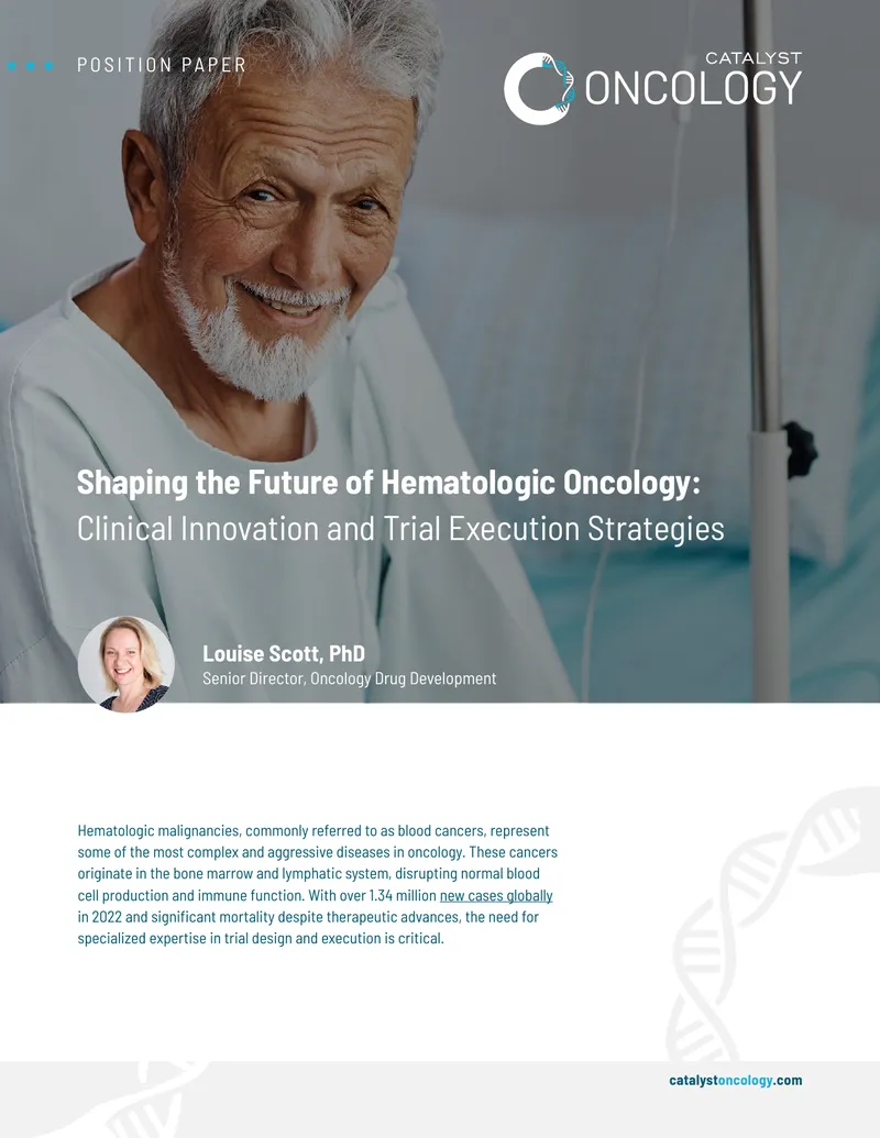 Clinical Innovation and Trial Execution Strategies in Hematologic Oncology
