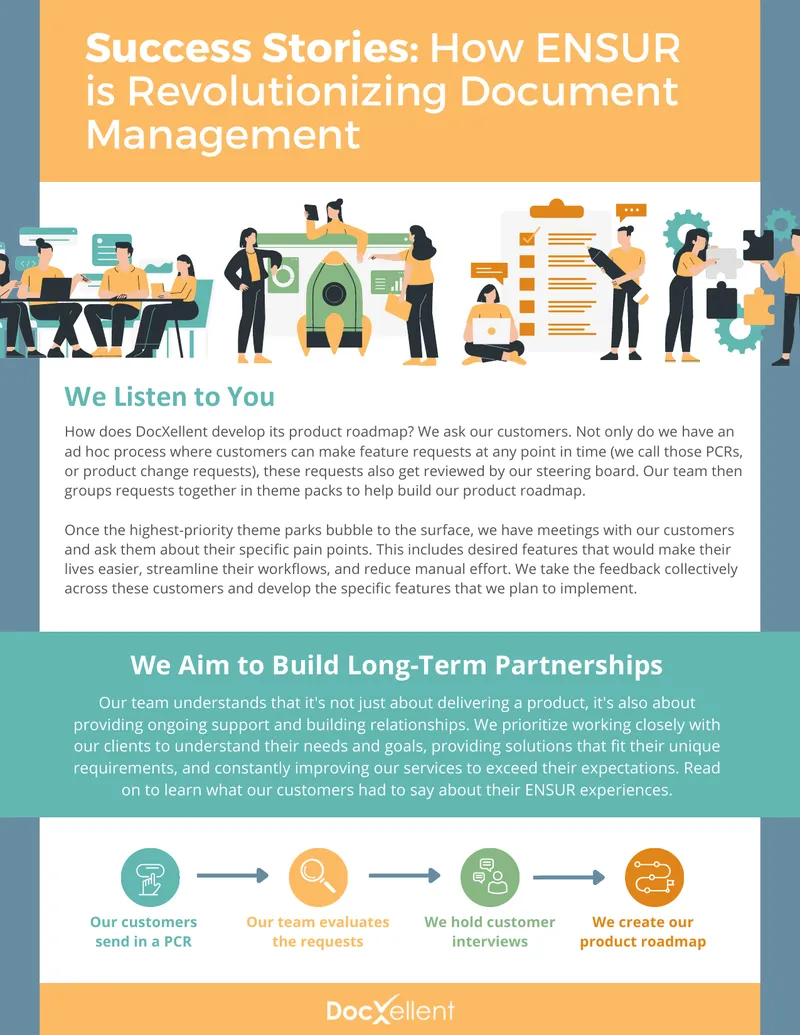ENSUR Customer Feedback and Product Development Process