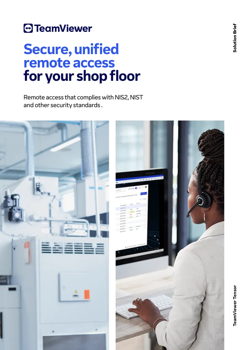 TeamViewer Tensor Remote Access Solution Brief