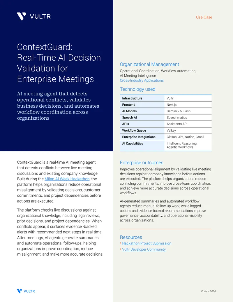 Real-Time AI Meeting Decision Validation Platform