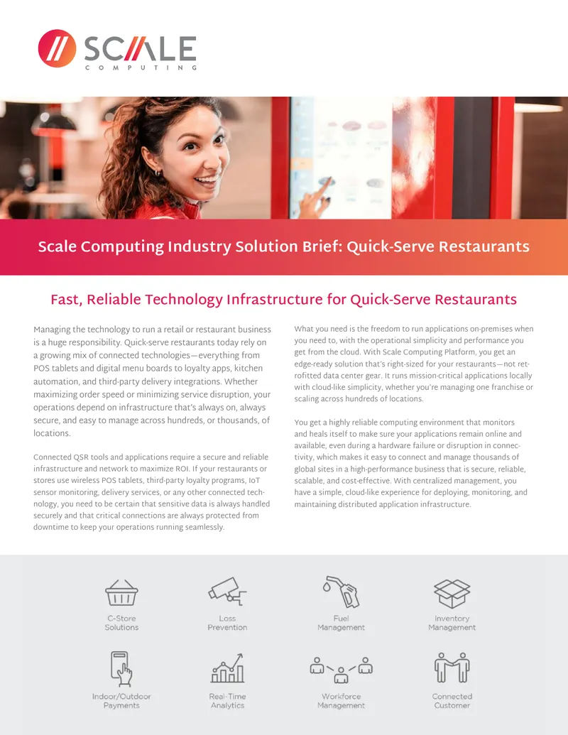 Technology Infrastructure for Quick-Serve Restaurants