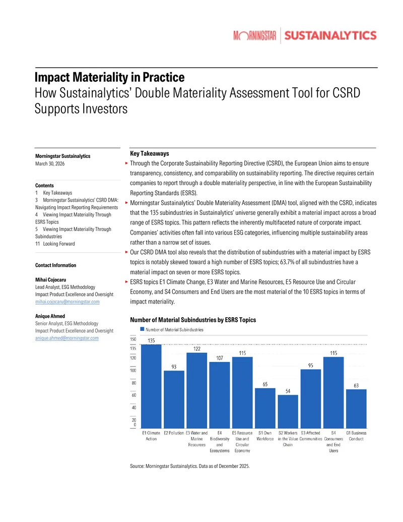 Double Materiality Assessment Tool for CSRD Impact Reporting