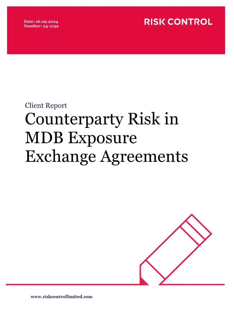 Counterparty Risk Analysis in MDB Exposure Exchange Agreements