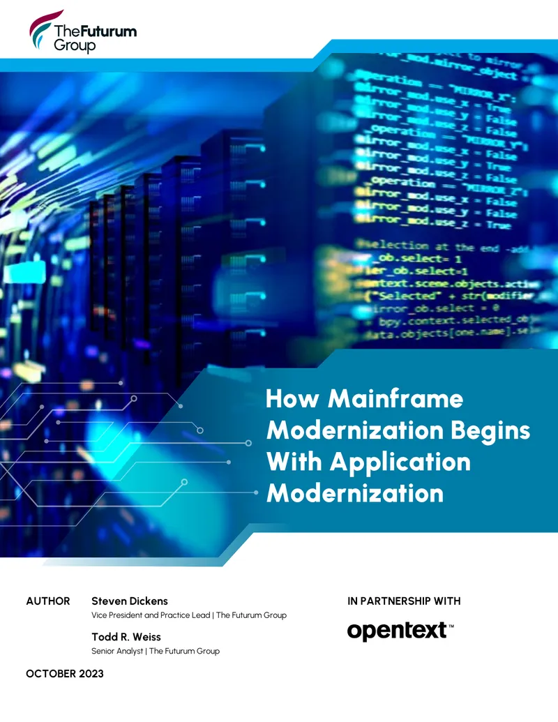 Mainframe Modernization Through Application Modernization