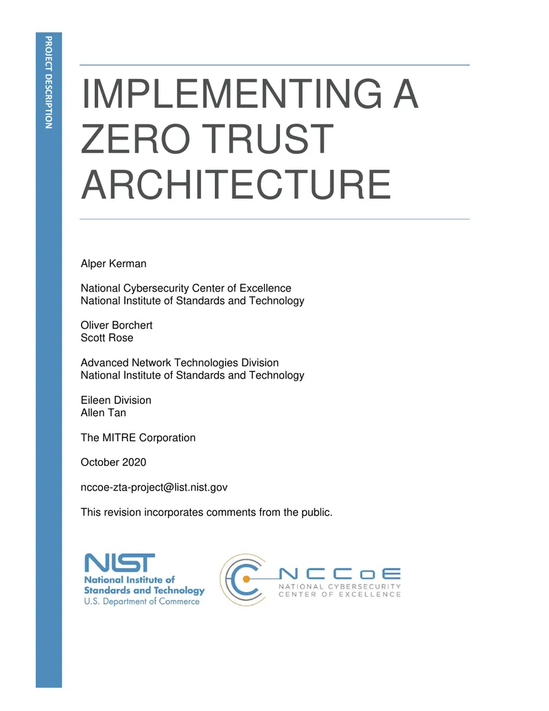 Implementing a Zero Trust Architecture Project Description