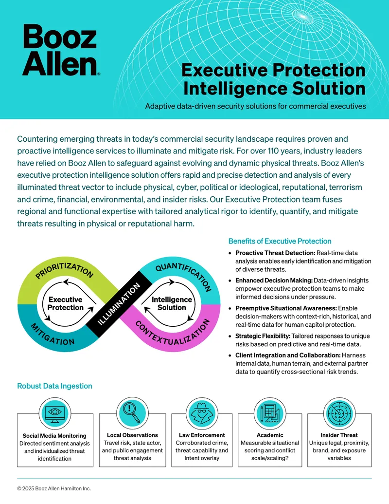 Executive Protection Intelligence Solution Overview