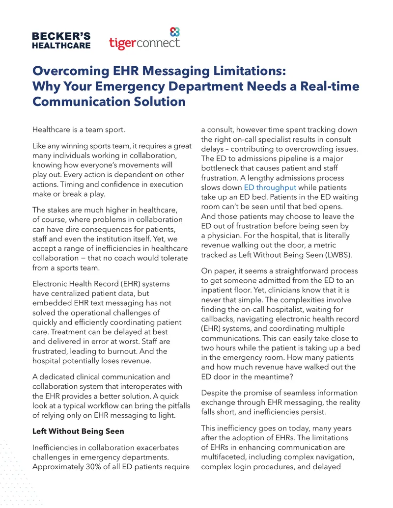 Overcoming EHR Messaging Limitations in Healthcare