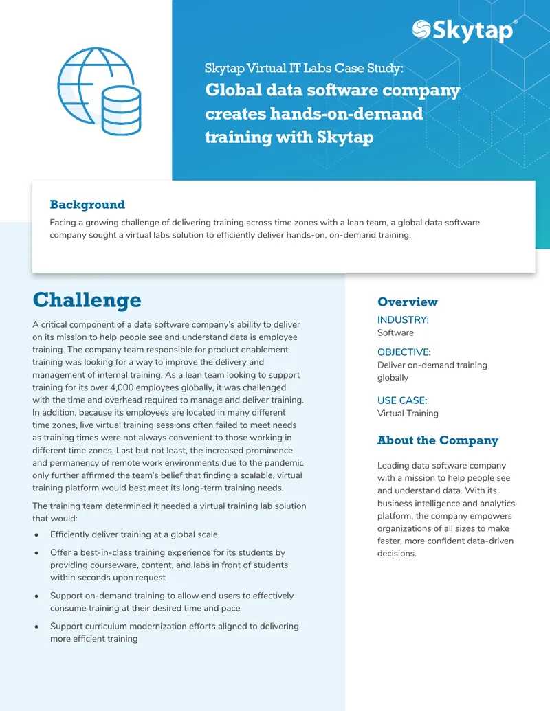 Skytap Virtual IT Labs Implementation Case Study