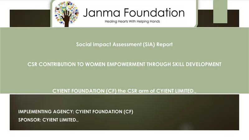Social Impact Assessment Report on Women Empowerment