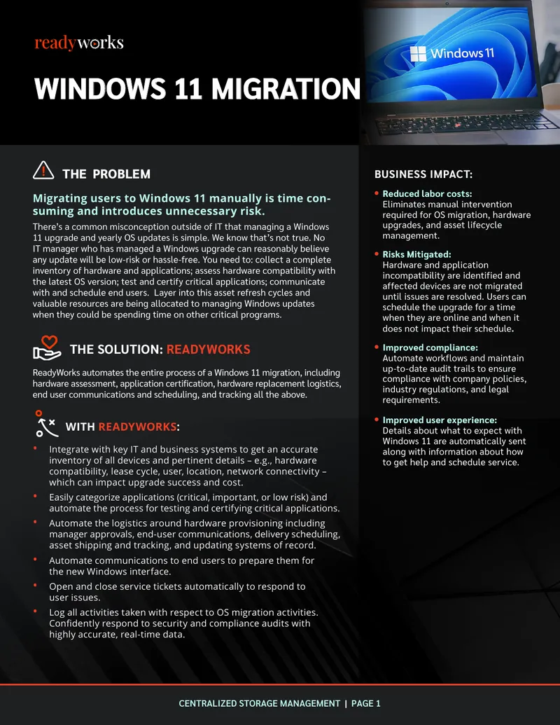 Windows 11 Migration Automation Case Study