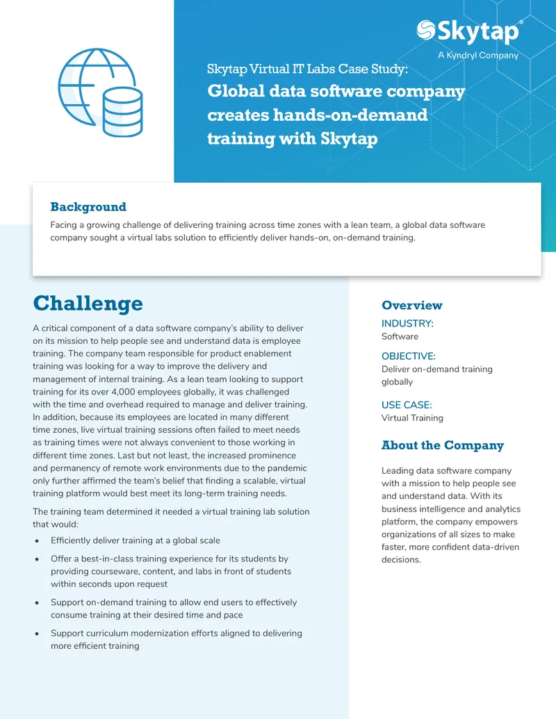 Skytap Virtual IT Labs Implementation Case Study