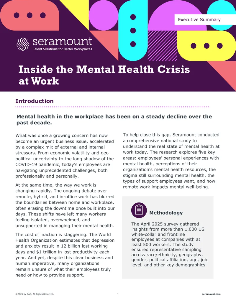 Inside the Mental Health Crisis at Work